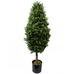 Leaf Outdoor Buxus Ball Cone Artificial Tree in Pot 120cm - thumbnail 1