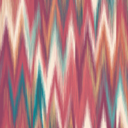 Origin Murals Ikat Zig Zag Red Wall Mural - thumbnail 2