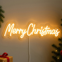 Marco Paul USB Powered Warm White LED Merry Christmas Neon Rope Light