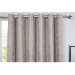 Divante Alden Thermal Eyelet Curtain Dove Grey 137 x 168cm - thumbnail 3