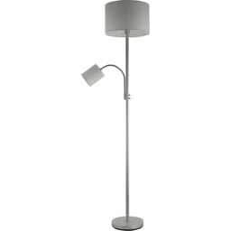 Serena 2 Light Floor Lamp - Grey