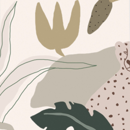 Grandeco Roomblush Safari Jungle Kids Neutral Beige 4 Lane Wall Mural - thumbnail 3