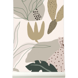 Grandeco Roomblush Safari Jungle Kids Neutral Beige 4 Lane Wall Mural - thumbnail 4