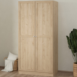 Furniture To Go Brande Double Door Brown Wardrobe - thumbnail 1