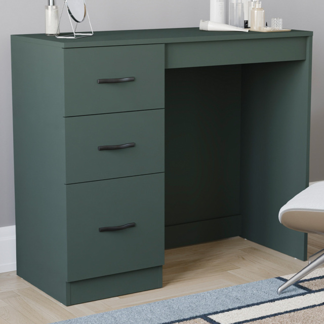 Vida Designs Riano Jasper Green 3 Drawer Dressing Table - image 1