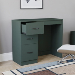 Vida Designs Riano Jasper Green 3 Drawer Dressing Table - thumbnail 4