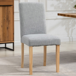 Artemis Home Maiolo Set of 2 Grey Fabric Dining Chair