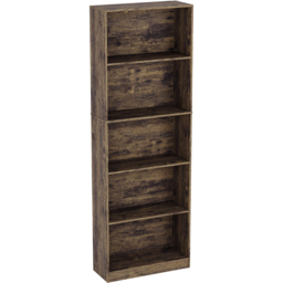 Vida Designs Cambridge Dark Wood 5 Shelf Extra Large Bookcase - thumbnail 2