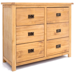 Cabinet Bits Lugo 6 Drawer Antique Chest of Drawers with Brass Drop Handle - thumbnail 2