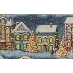 Winter House Tapestry Cushion - thumbnail 2