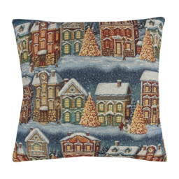 Winter House Tapestry Cushion - thumbnail 1