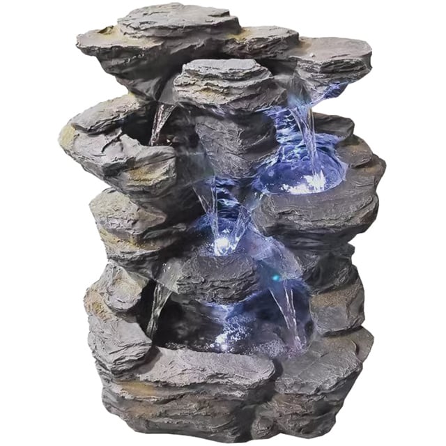 Tranquillity Solar Powered Hoki LED Water Feature