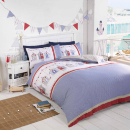 Rapport Home King Size Multicolour Beach Hut Duvet Set