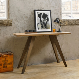 Bentley Designs Cadell Aged Oak Rectangle Console Table - thumbnail 4