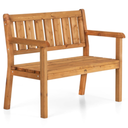 AMATA Ungurs 2 Seater Brown Straight Bench - thumbnail 2