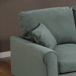Artemis Home Lewiston 2 Seater Duck Egg Fabric Sofa Bed - thumbnail 2
