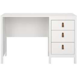 Florence Barcelona 3 Drawers Desk White - thumbnail 3