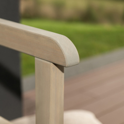 AMATA Ungurs Grey Wooden Garden Chair - thumbnail 4