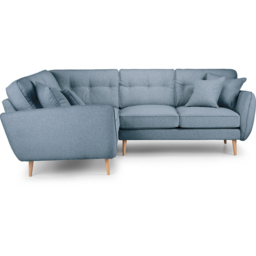 Opry Faro 4 Seater Button Back Denim Right Hand Corner Sofa - thumbnail 3