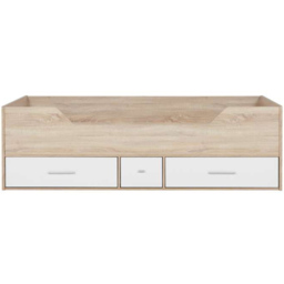 Camden 3 Drawer White and Oak Effect Cabin Bed - thumbnail 3