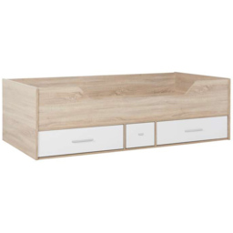 Camden 3 Drawer White and Oak Effect Cabin Bed - thumbnail 2