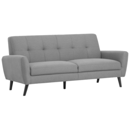 Julian Bowen Monza 3 Seater Grey Compact Retro Sofa - thumbnail 2