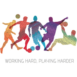 Origin Murals Geo Footballers Multicolour Wall Mural - thumbnail 2