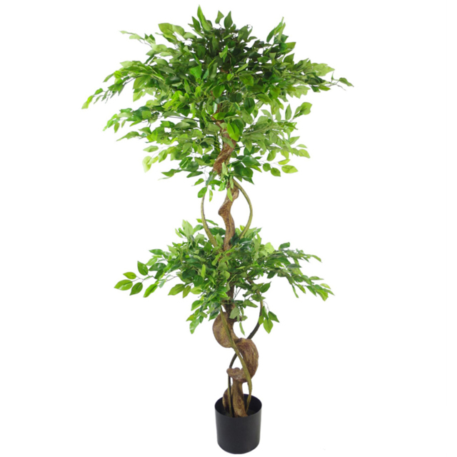 Botanik Japanese Fruticosa Artificial Tree with Twisted Large Ficus 150cm - image 1