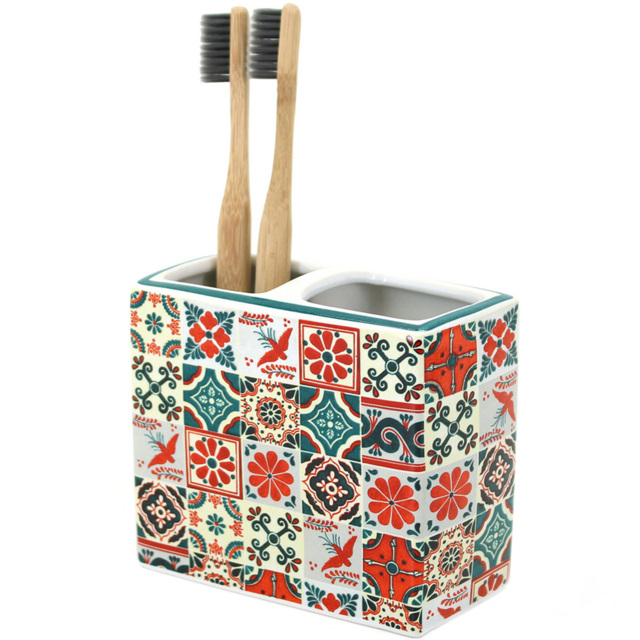 Bathstore Mexico Mosaic Toothbrush Holder