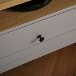Home Garden Direct Wiltshire 2 Drawer 2 Shelf Grey TV Unit - thumbnail 4
