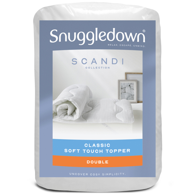 Snuggledown Scandinavian Double Hollowfibre Medium Support Mattress Topper - image 1