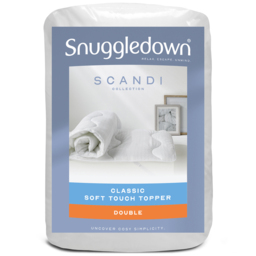Snuggledown Scandinavian Double Hollowfibre Medium Support Mattress Topper
