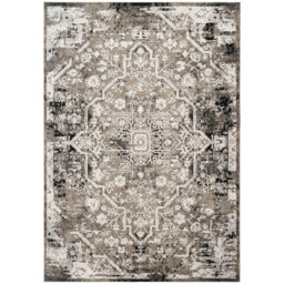 Desire Rugs Mayfair Metallic Sheen Damask Design Rug Grey 160 x 230cm - thumbnail 1