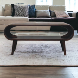 Artisan Furniture Amaya Walnut Single Shelf Mango Wood Coffee Table