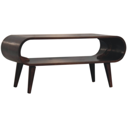 Artisan Furniture Amaya Walnut Single Shelf Mango Wood Coffee Table - thumbnail 3