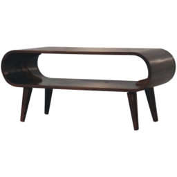 Artisan Furniture Amaya Walnut Single Shelf Mango Wood Coffee Table - thumbnail 4