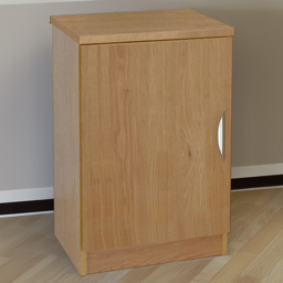 R White Cabinets Single Door Oak Desk Height Cupboard