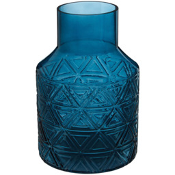Premier Housewares Blue Complements Dakota Glass Vase - thumbnail 1