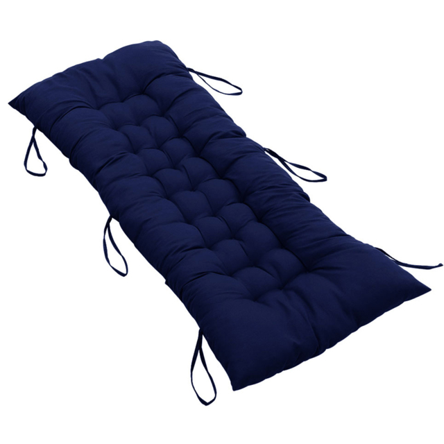 Living and Home Blue Thick Soft Lounge Chair Cushion 110 x 40cm - image 1