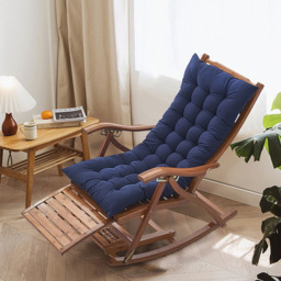 Living and Home Blue Thick Soft Lounge Chair Cushion 110 x 40cm - thumbnail 2