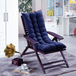 Living and Home Blue Thick Soft Lounge Chair Cushion 110 x 40cm - thumbnail 4