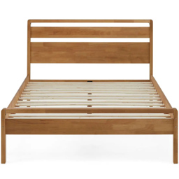 Skandi Double Mid Oak Bed Frame - thumbnail 4