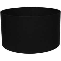 ValueLights Reni Large Black Fabric Drum Shade