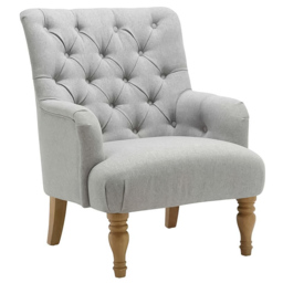 Padstow Button Back Grey Armchair - thumbnail 2