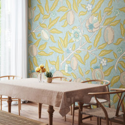 Origin Murals Fruit and Foliage Blue Wall Mural - thumbnail 1