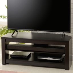 TTAP Memphis 2 Shelf Black TV Unit - thumbnail 1
