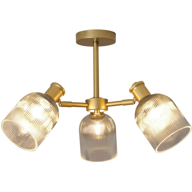Sorrento Gold 3 Light Ceiling Fitting - image 1
