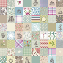 Origin Murals Alice in Wonderland Patchwork Wall Mural - thumbnail 2