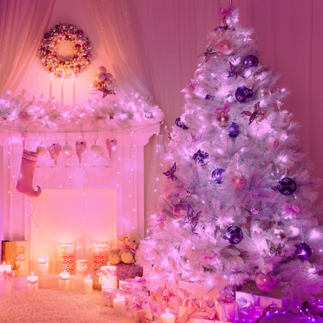 The Christmas Workshop 100 LED String Light Pink - image 1