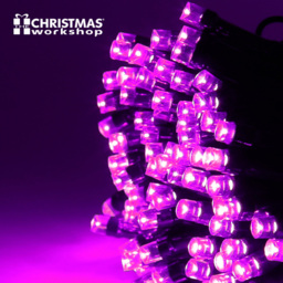 The Christmas Workshop 100 LED String Light Pink - thumbnail 3